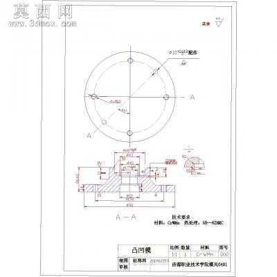 盒形件落料拉深模设计 CAD图纸