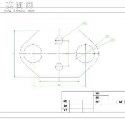 垫片2冷冲模设计 CAD图纸