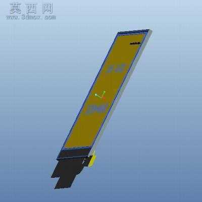 LCD屏结构外观设计 3D模型