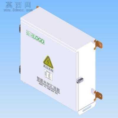 8路太阳能光伏智能汇流箱 3D模型,idw