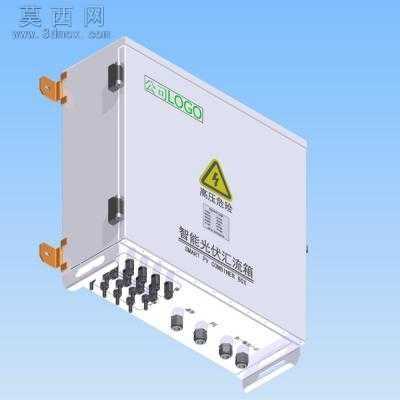 8路太阳能光伏智能汇流箱 3D模型,idw
