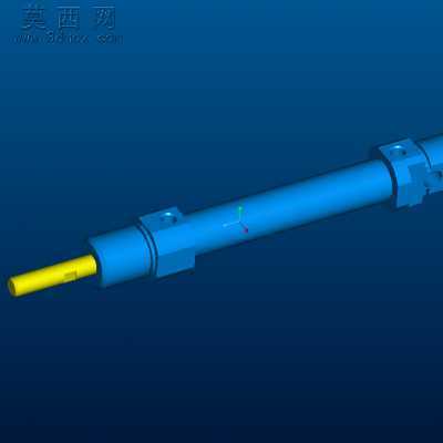 笔式气缸 3D模型