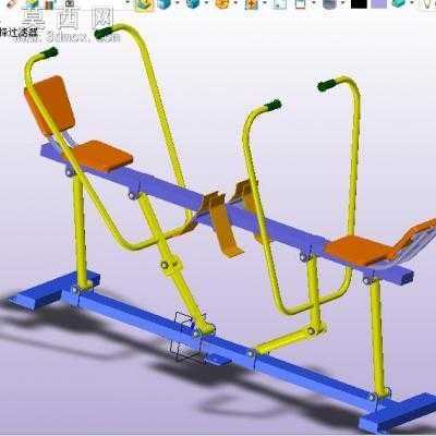 健身器材 3D模型中望3D设计,Z3
