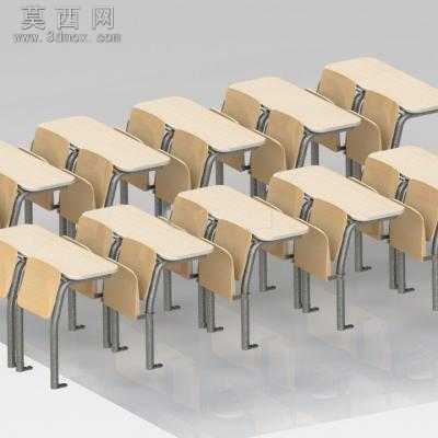 学生用课桌 3D模型