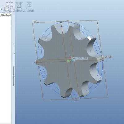 标准参数化链轮三圆弧一直线链轮 3D模型