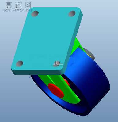小推车轮子 3D模型
