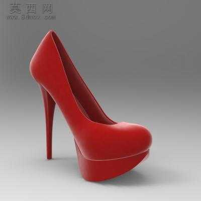 高跟鞋外形设计 3D模型