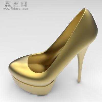 高跟鞋外形设计 3D模型