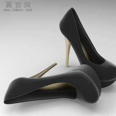 高跟鞋外形设计 3D模型