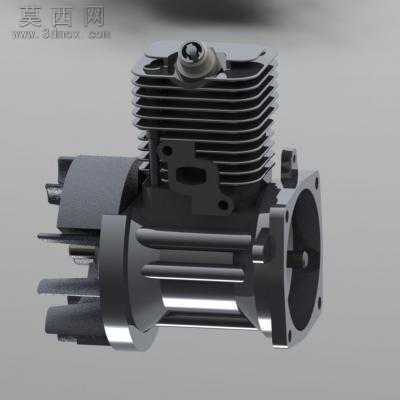 单缸发动机 3D模型