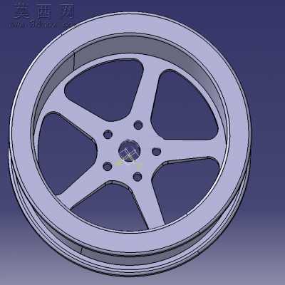 CATIA设计的汽车轮毂 3D模型
