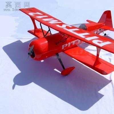 Pitts M12 无线电遥控仿真飞机 3D模型