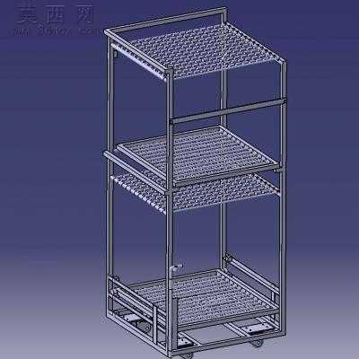 汽车内饰条容器 3D模型