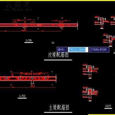 楼盖配筋 CAD图纸