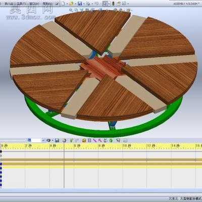 旋转缩放桌 3D模型