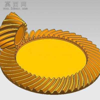 格里森螺旋锥齿轮 3D模型
