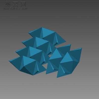 积木玩具 拆装玩具 孔明锁 3D模型