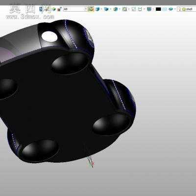 “蚕型”概念小车 3D模型中望3D设计,Z3
