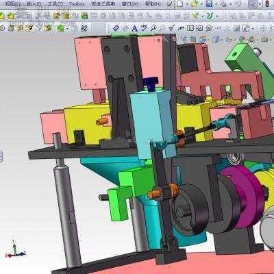 纯凸轮结构之吹气除尘机 3D模型