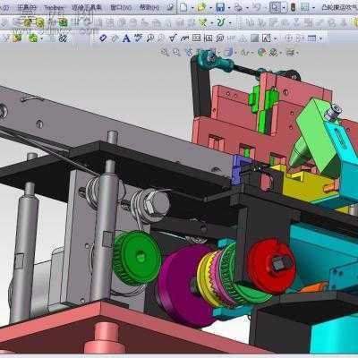 纯凸轮结构之吹气除尘机 3D模型