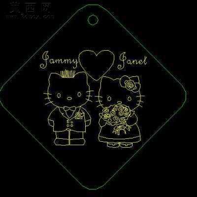 HELLO KITTY的CAD图纸 CAD图纸