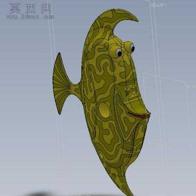 圆润黄鱼 3D模型