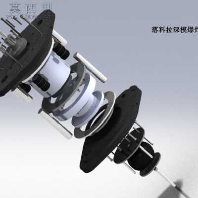 落料拉深复合模 3D模型