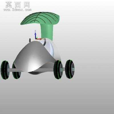 环保车 3D模型中望3D设计,Z3