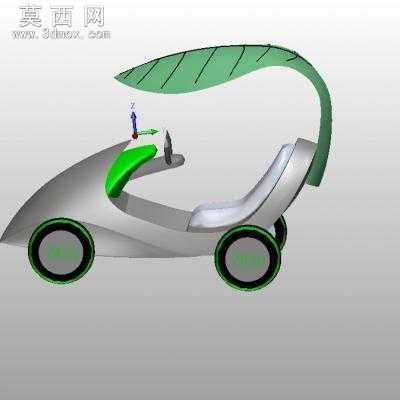 环保车 3D模型中望3D设计,Z3
