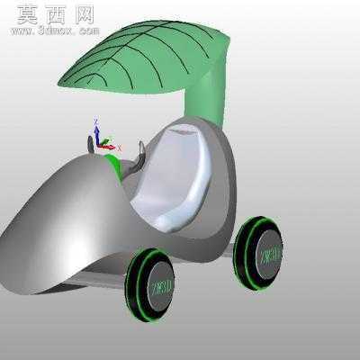 环保车 3D模型中望3D设计,Z3