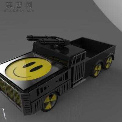 喜剧之王武装车 3D模型中望3D设计,Z3