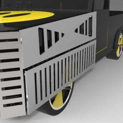 喜剧之王武装车 3D模型中望3D设计,Z3