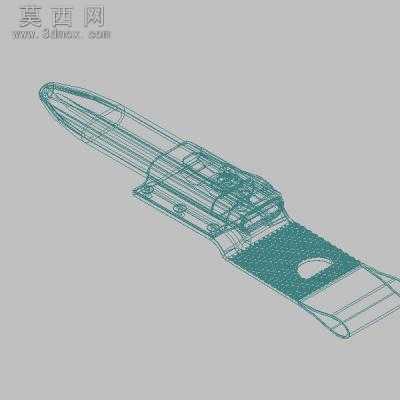 军用匕首:瑞士军刀 3D模型