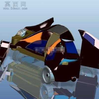 变形金刚 车装配模型 3D模型