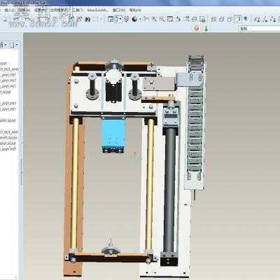 往返滑动的定位机构 3D模型