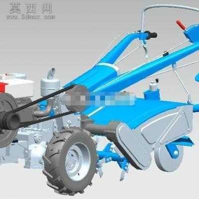 手扶拖拉机 3D模型