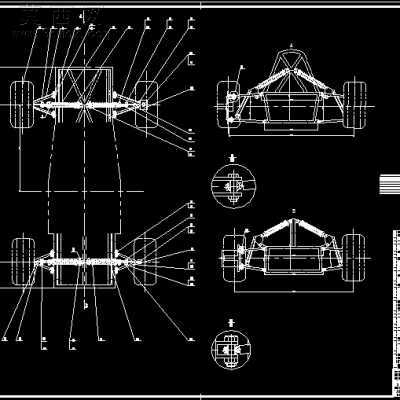 FSAE����˫������� CADͼֽ