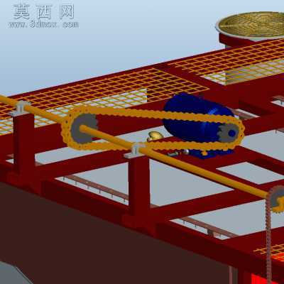 双层连续型汽车前挡风玻璃热弯成型炉 3D模型