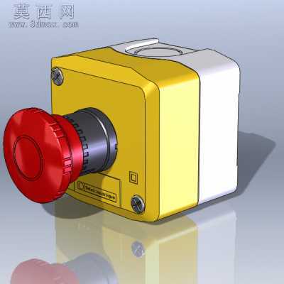 急停开关 3D模型