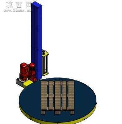 托盘式缠绕包装机 3D模型