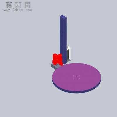 托盘式缠绕包装机 3D模型