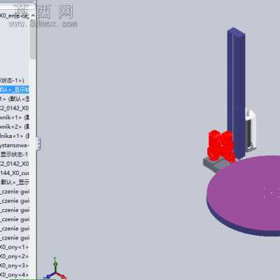 托盘式缠绕包装机 3D模型