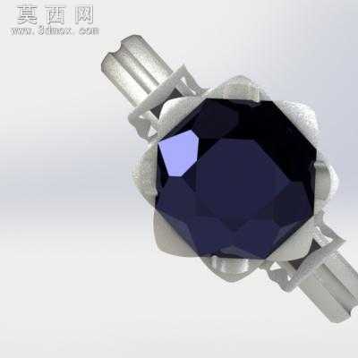 �����ʯ��ָ 3Dģ��