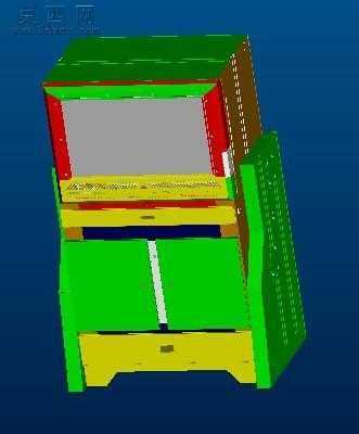 四轮定位仪 3D模型