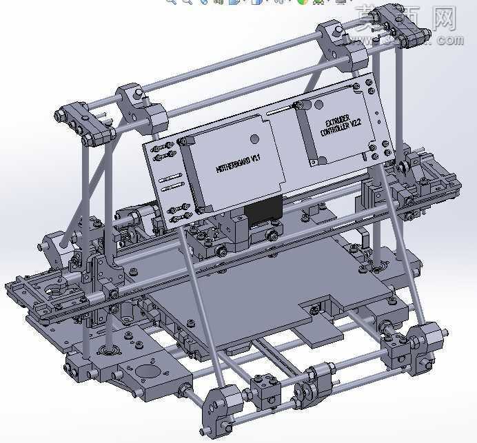 3D立体打印机SW模型