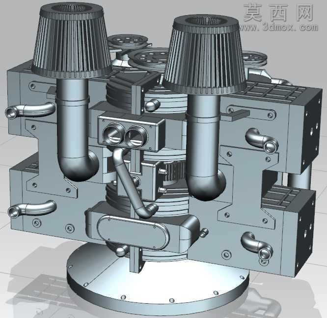 水平对置发动机UG模型