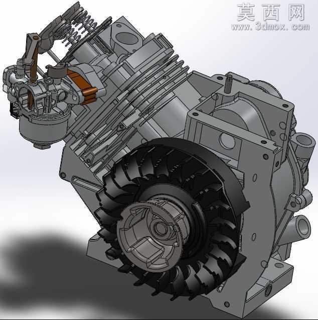 布里格斯斯特拉顿发动机单缸四冲程SW模型