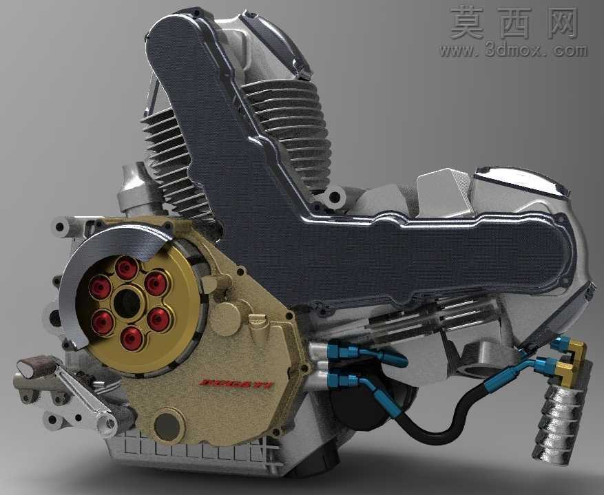 杜卡迪900SS引擎SW模型