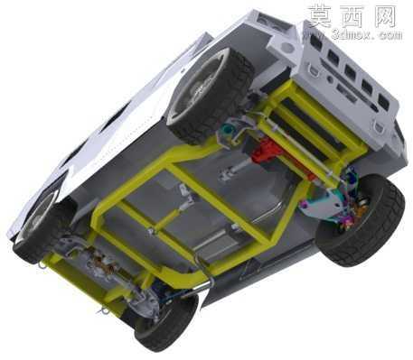 小吉普车(带详细前后桥结构设计)SW模型