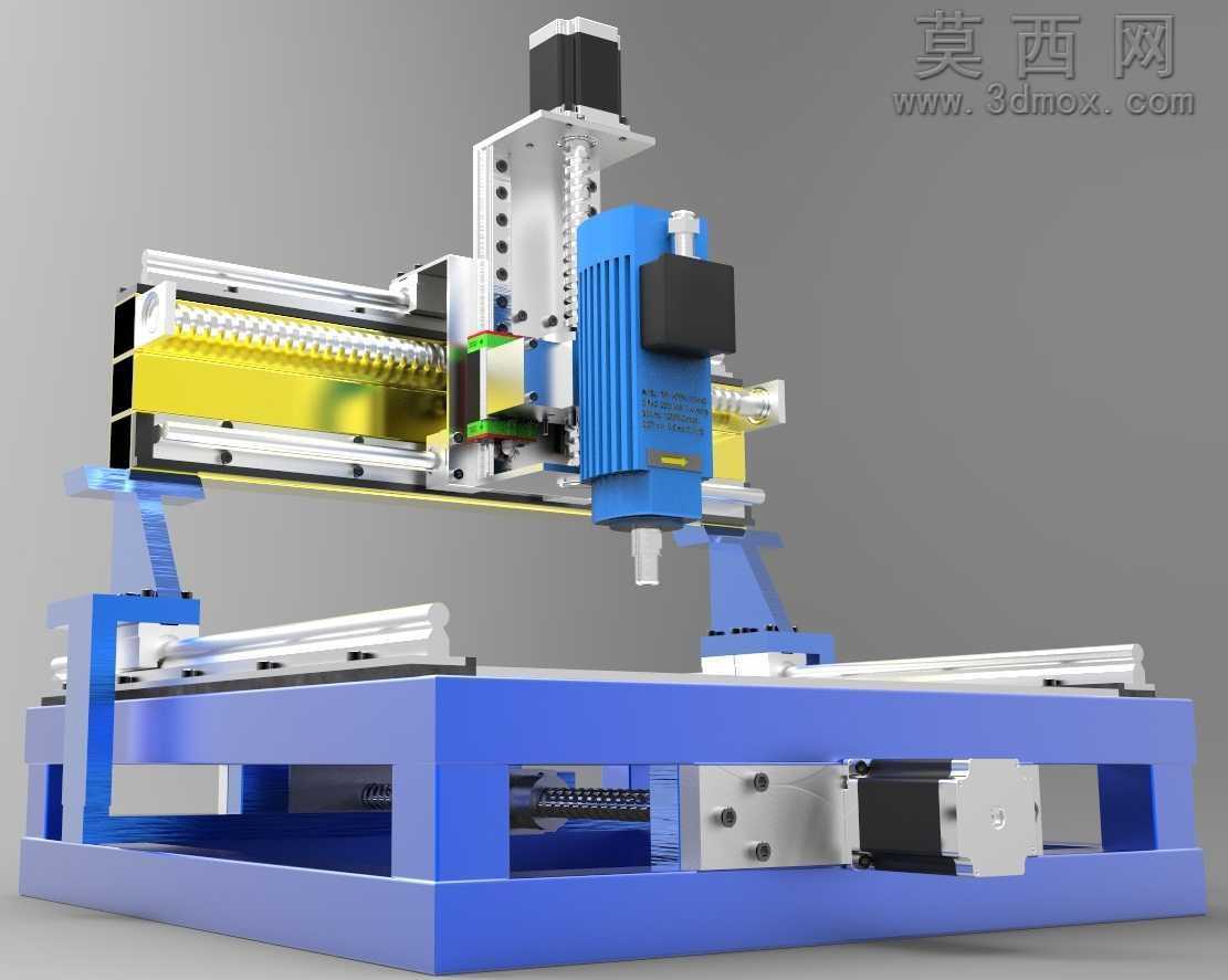 PCB数控钻铣床UG模型